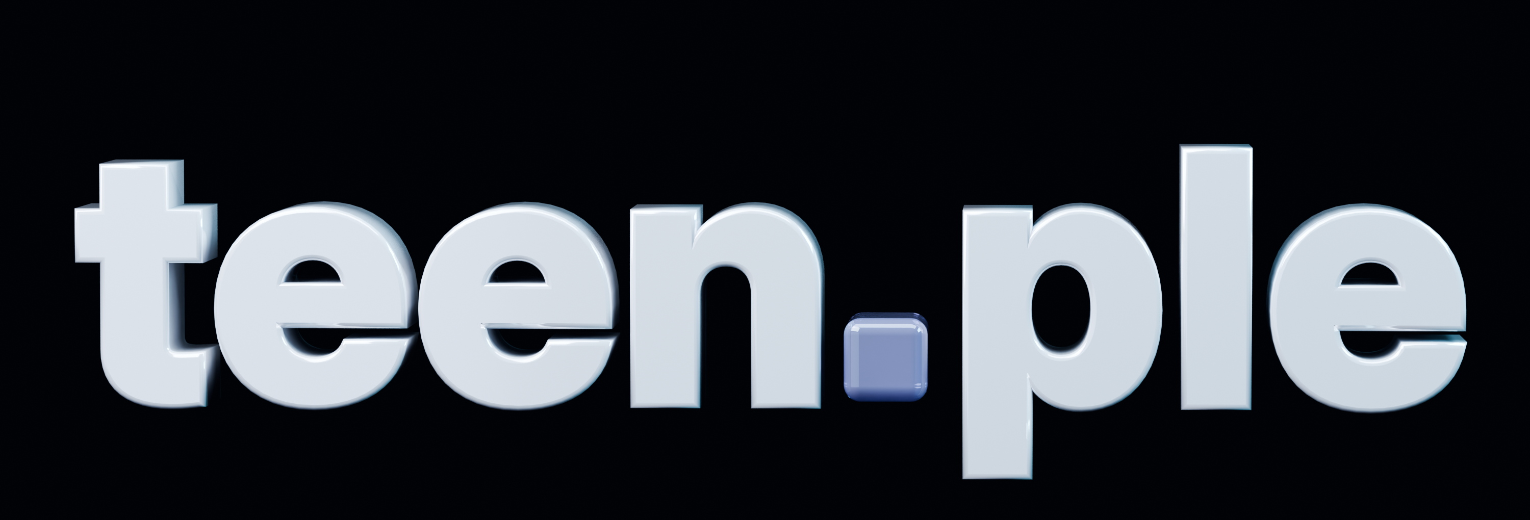 입체 teen.ple 로고